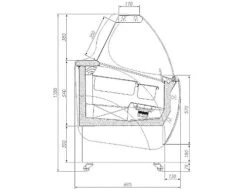 Eistheke - 1060mm - Mit Beleuchtung & Rollen - Für 7x 5l Behälter -Beste Küchengeräte Geschäfte 636846172870539326 a69e