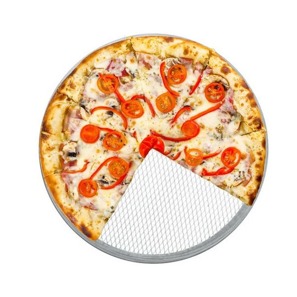 Pizza Screen - Aluminium Gelocht - Ø 33 Cm 4 Pizza Screen - Aluminium Gelocht - Ø 33 Cm – Bild 2