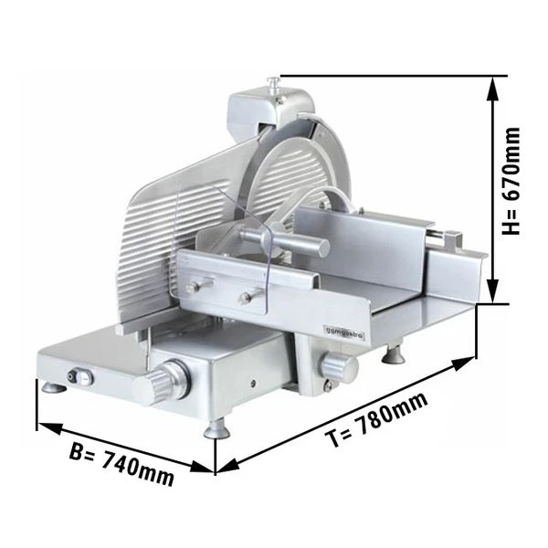 Aufschnittmaschine - 370 Watt - Messer: Ø 350mm 3 Aufschnittmaschine - 370 Watt - Messer: Ø 350mm