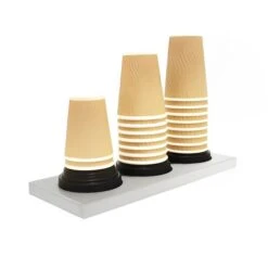 Becherstapler Edelstahl - Mit 3 Flexiblen Gummibälgen Für Thekenaufbau -Beste Küchengeräte Geschäfte BSEL70 1 71ab