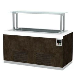 Buffettheke Kalt - Mit Kühlwanne - 1100mm - Mit LED-Beleuchtung - Für 2x GN 1/1