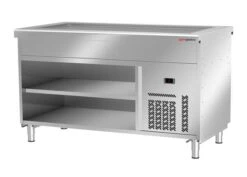 Buffettheke Kalt - Mit Kühlplatte - 1500mm - Für 4x GN 1/1 - Edelstahl AISI 304