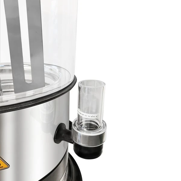 Schokoladenspender / Salep - 9 Liter - Schwarz Silber 8 Schokoladenspender / Salep - 9 Liter - Schwarz Silber – Bild 6