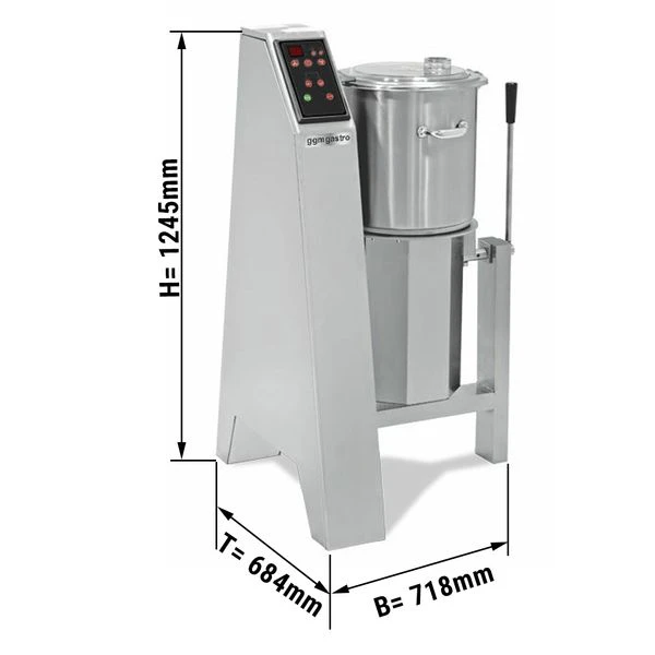 Vegetarischer/ Hummus Cutter - 50 Liter - 3 KW - 400 Volt 3 Vegetarischer/ Hummus Cutter - 50 Liter - 3 KW - 400 Volt