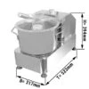 Vegetarischer Cutter - 6 Liter - 1,8 KW - 230 Volt - 986-2470rpm 1 Vegetarischer Cutter - 6 Liter - 1,8 KW - 230 Volt - 986-2470rpm -Beste Küchengeräte Geschäfte CUH6N masse 1b04