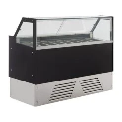 Eistheke - 1710mm - Mit LED-Beleuchtung - Für 9x 5l Oder 6x 7l Behälter