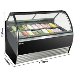 Eistheke - 1730mm - Mit LED-Beleuchtung - Für 18 Behälter - Schwarz 7 Eistheke - 1730mm - Mit LED-Beleuchtung - Für 18 Behälter - Schwarz -Beste Küchengeräte Geschäfte ETHA1711S 0 c2e4
