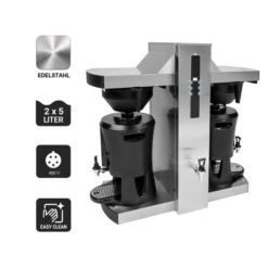 Filterkaffeemaschine Mit Heißwasserausgabe - 2x 5 Liter - 9kW - Mit 2 Brüharmen -Beste Küchengeräte Geschäfte FKMC10 Icons 8f19