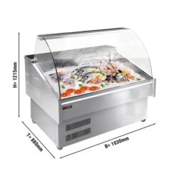 Fischtheke - 1030mm - Mit LED-Beleuchtung -Beste Küchengeräte Geschäfte FTA100 0 e8f2