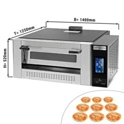 Gas Pizzaofen - 9x 30cm - Digital