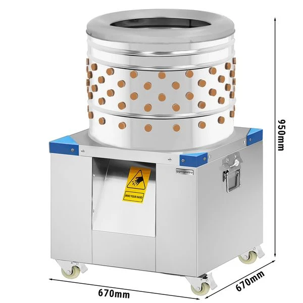 Geflügelrupfmaschine Mit 154 Rupffingern -TrommelØ 60 Cm 3 Geflügelrupfmaschine Mit 154 Rupffingern -TrommelØ 60 Cm