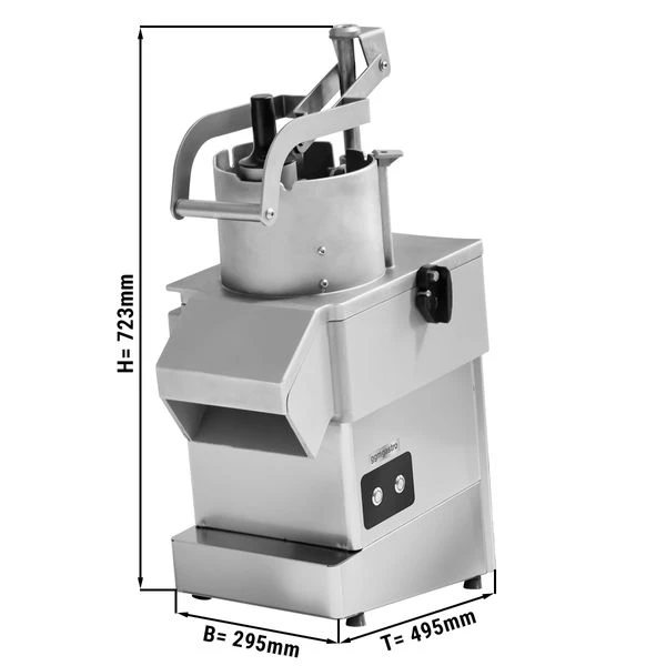 Elektrischer Gemüseschneider - 800 Watt - Inkl. 3 Schneidescheiben 3 Elektrischer Gemüseschneider - 800 Watt - Inkl. 3 Schneidescheiben