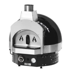 Gas Pizzaofen Schwarz - Höhe: 0,83m - Manuell - Inkl. Untergestell -Beste Küchengeräte Geschäfte HPOUE8S 6 fd07 1