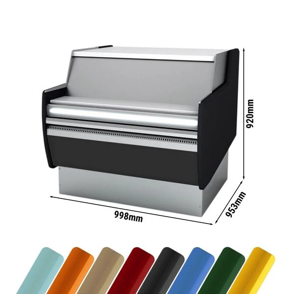 Kassentisch - 990mm - Mit LED-Beleuchtung - Standard Mit Frontblende Schwarz 3 Kassentisch - 990mm - Mit LED-Beleuchtung - Standard Mit Frontblende Schwarz