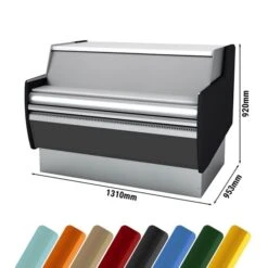 Kassentisch - 1310mm - Mit LED-Beleuchtung - Standard Mit Frontblende Schwarz