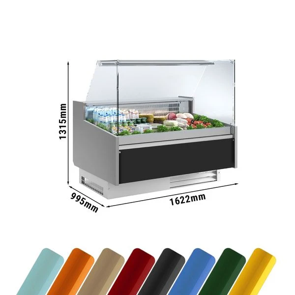 Kühltheke - 1600mm - Standard Mit Frontblende Schwarz 4 Kühltheke - 1600mm - Standard Mit Frontblende Schwarz – Bild 2