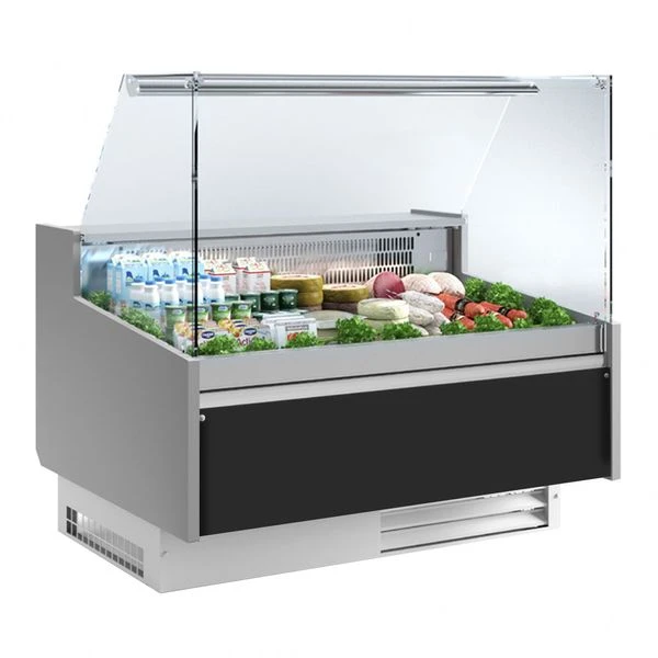 Kühltheke - 1600mm - Standard Mit Frontblende Schwarz 3 Kühltheke - 1600mm - Standard Mit Frontblende Schwarz