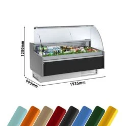 Kühltheke - 1900mm - Standard Mit Frontblende Schwarz -Beste Küchengeräte Geschäfte KRI209N 0 2145