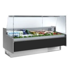 Kühltheke - 2500mm - Standard Mit Frontblende Schwarz