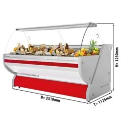 Kühltheke - 2500mm - Mit Beleuchtung 5 Kühltheke - 2500mm - Mit Beleuchtung -Beste Küchengeräte Geschäfte KRM251N R masse 934e