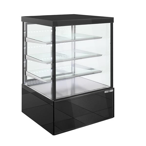 Kuchenvitrine - 1000mm - Mit LED-Beleuchtung, 3 Ablagen & Spiegelfront 3 Kuchenvitrine - 1000mm - Mit LED-Beleuchtung, 3 Ablagen & Spiegelfront