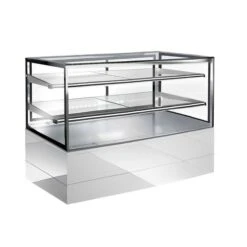 Kuchenvitrine - 1200mm - Mit LED-Beleuchtung & 2 Ablagen