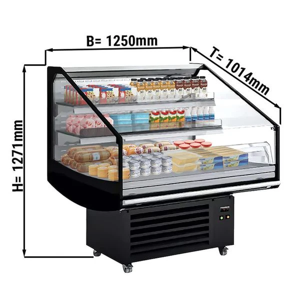 Kühltheke / Kühlinsel - 1,25m - 2 Ablagen - -1 ~ +7 °C 4 Kühltheke / Kühlinsel - 1,25m - 2 Ablagen - -1 ~ +7 °C – Bild 3
