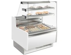 Kuchentheke - 990mm - Mit LED-Beleuchtung - Mit 2 Ablagen
