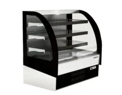 Wandkühlregal - 978mm - Mit Beleuchtung & 3 Ablagen - Hinten Geschlossen