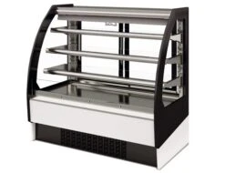 Wandkühlregal - 1290mm - Mit LED-Beleuchtung & 3 Ablagen - Schiebetüren Hinten