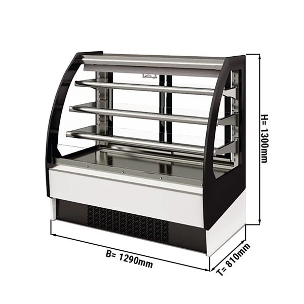Wandkühlregal - 1290mm - Mit LED-Beleuchtung & 3 Ablagen - Schiebetüren Hinten 5 Wandkühlregal - 1290mm - Mit LED-Beleuchtung & 3 Ablagen - Schiebetüren Hinten – Bild 3
