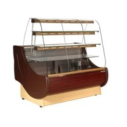 Kuchentheke - 1300mm - Mit Beleuchtung, 3 Ablagen & Tortenauszüge