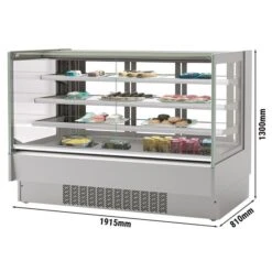 Kuchenvitrine - 1920mm - Mit LED-Beleuchtung & 2 Ablagen 5 Kuchenvitrine - 1920mm - Mit LED-Beleuchtung & 2 Ablagen -Beste Küchengeräte Geschäfte KUTI548 0 48c9