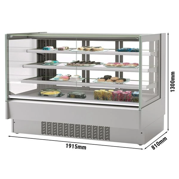 Kuchenvitrine - 1920mm - Mit LED-Beleuchtung & 2 Ablagen 4 Kuchenvitrine - 1920mm - Mit LED-Beleuchtung & 2 Ablagen – Bild 2