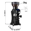 Kaffeemühle - Schwarz - Touch - 2kg - 356 Watt - 45dB 1 Kaffeemühle - Schwarz - Touch - 2kg - 356 Watt - 45dB -Beste Küchengeräte Geschäfte MC3T BLACK masse J001 cebf