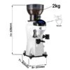 Kaffeemühle - Weiß - Touch - 2kg - 356 Watt - 45dB -Beste Küchengeräte Geschäfte MC3T WHITE masse J001 5f96