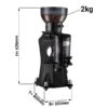 Kaffeemühle - Schwarz - 2kg - 356 Watt - 45dB -Beste Küchengeräte Geschäfte MC3 BLACK masse J001 e0d0