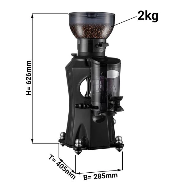 Kaffeemühle - Schwarz - 2kg - 356 Watt - 45dB 2 Kaffeemühle - Schwarz - 2kg - 356 Watt - 45dB