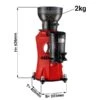 Kaffeemühle - Rot - 2kg - 356 Watt - 45 DB -Beste Küchengeräte Geschäfte MC3 RED masse J001 e241