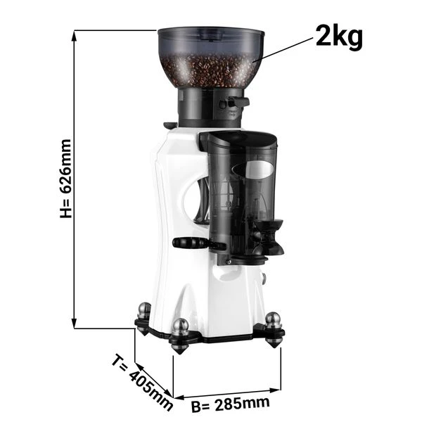 Kaffeemühle - Weiß - 2kg - 356 Watt - 45 DB 3 Kaffeemühle - Weiß - 2kg - 356 Watt - 45 DB