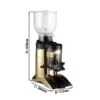 Kaffeemühle - Gold - 2kg - 400 Watt - 63dB -Beste Küchengeräte Geschäfte MC6 GOLD masse 001 485b