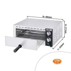 Elektro Mini Pizza-/Flammkuchen Ofen - 1 X 33 Cm - Manuell