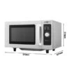 Mikrowelle - 25 Liter - 1 KW - Manuell -Beste Küchengeräte Geschäfte MWM2510 0 b202