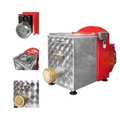 Elektrische Nudelmaschine - 8 Kg/h - 370 Watt - Inkl. Elektrischer Nudelteigschneider -Beste Küchengeräte Geschäfte NMF8 EN Detail 001 405d