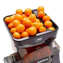 Elektrische Orangenpresse - Silber - Manuelle Zufuhr - Inkl. Ablasshahn & Reinigungsmodus -Beste Küchengeräte Geschäfte OBZ detail insertion tube silver ae8a 4