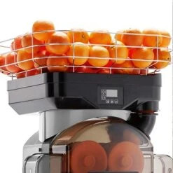 Elektrische Orangenpresse - Silber - Automatische Zufuhr -Beste Küchengeräte Geschäfte OMZ Top silver detail insertion tube 659e