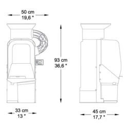 Elektrische Orangenpresse - Orange - Automatische Zufuhr -Beste Küchengeräte Geschäfte OMZ matic drawing 5f67