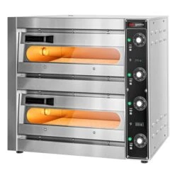 Elektro Mini Pizzaofen - 1+1x 33,5cm - Manuell -Beste Küchengeräte Geschäfte PDI170 3 181f