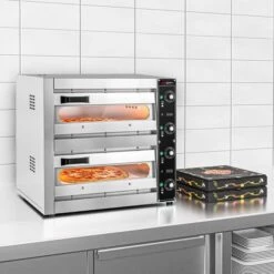 Elektro Mini Pizzaofen - 1+1x 33,5cm - Manuell -Beste Küchengeräte Geschäfte PDI170 6 137d