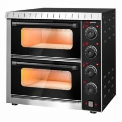 Elektro Mini Pizzaofen - 4+4x 20cm - Manuell -Beste Küchengeräte Geschäfte PDKG20S 3 46c2